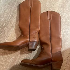 FRYE brown cowboy boots